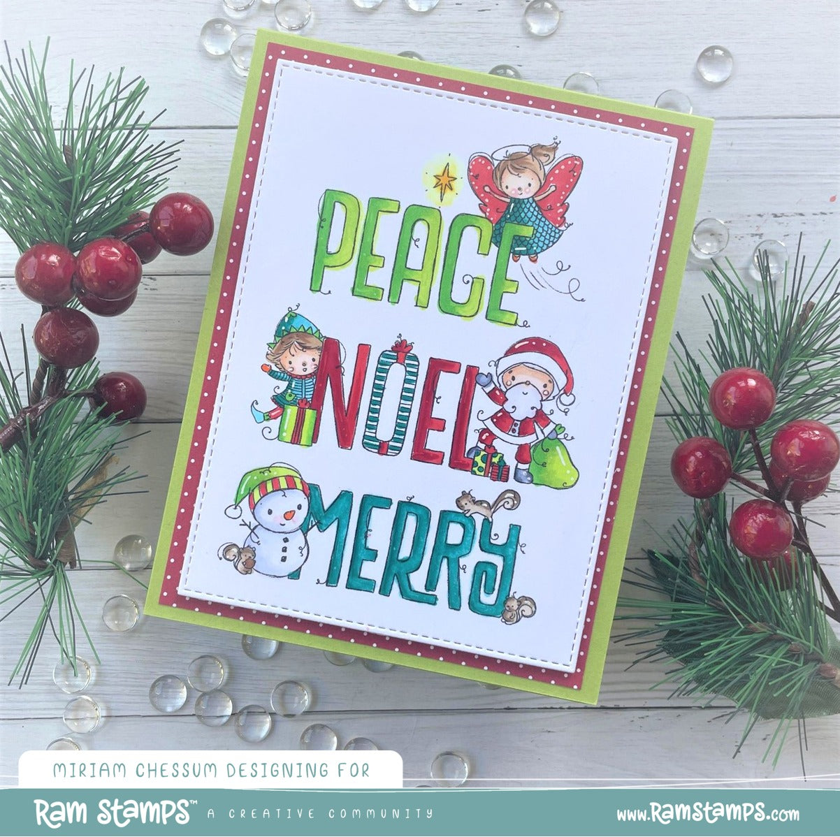 'Christmas Sentiments' Digital Stamp Set
