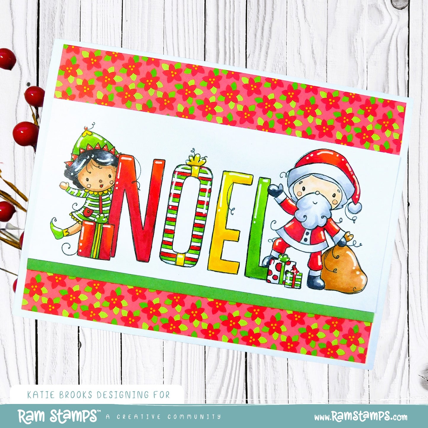 'Christmas Noel' Digital Stamp