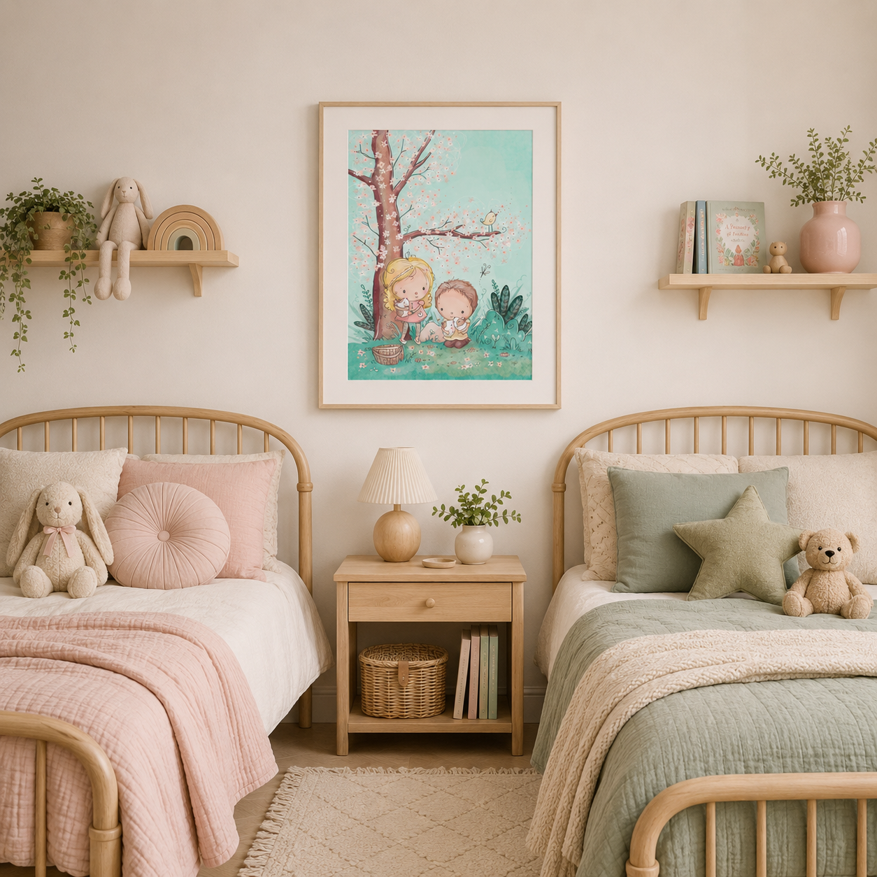 'Guinea Pigs' Children's Wall Art Print