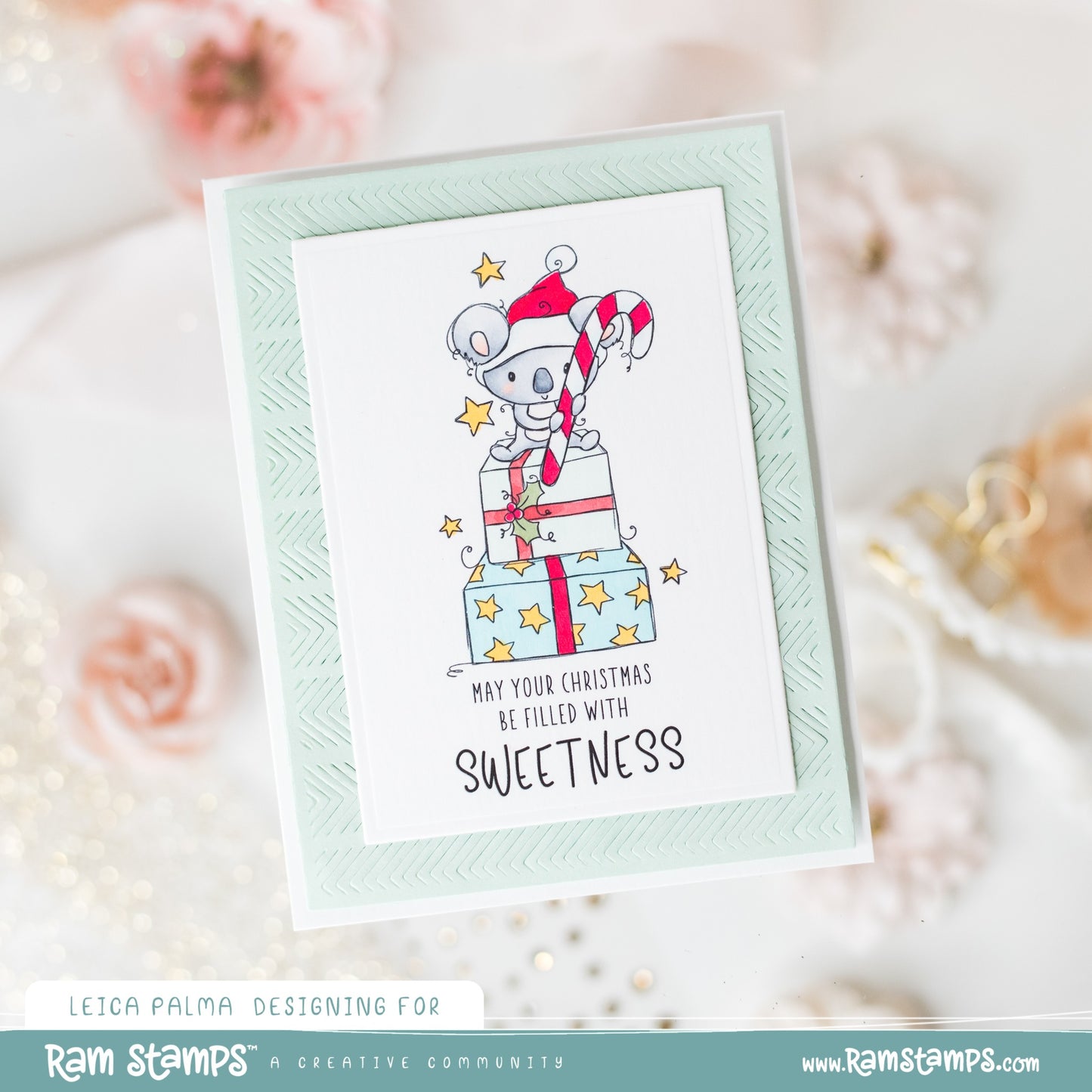 'Sweet Koala Christmas' Digital Stamp
