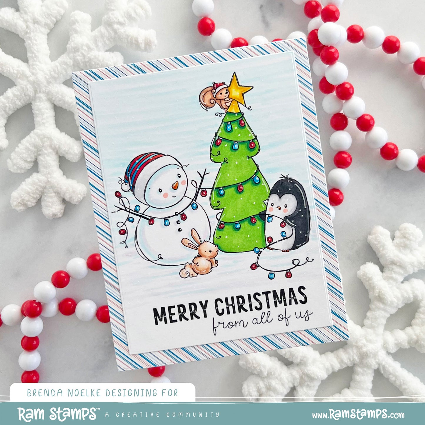'Snowy Christmas' Digital Pattern Paper Pack