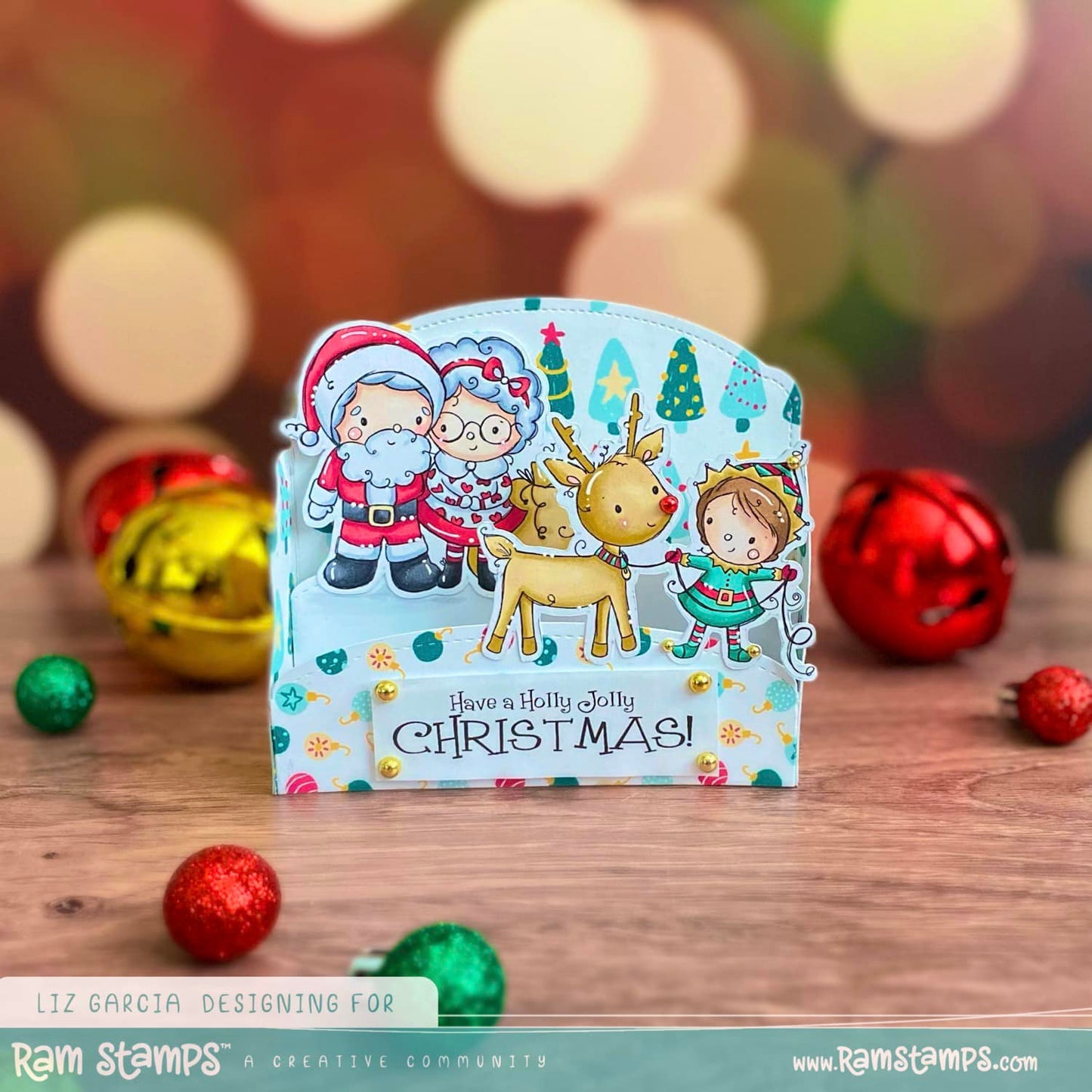 'Mr & Mrs Santa Clause' Digital Stamp