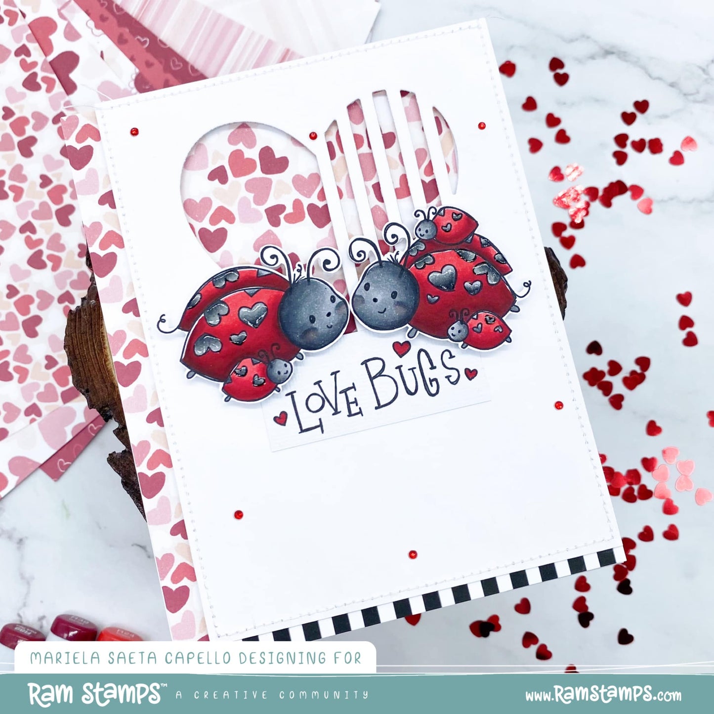 'Love Bugs' Digital Stamp & Paper Set