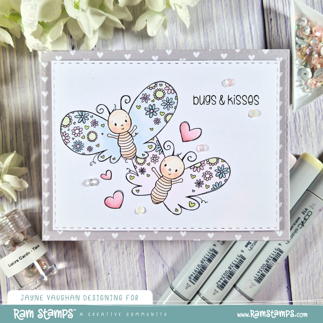 'Butterfly Kisses' Digital Stamp
