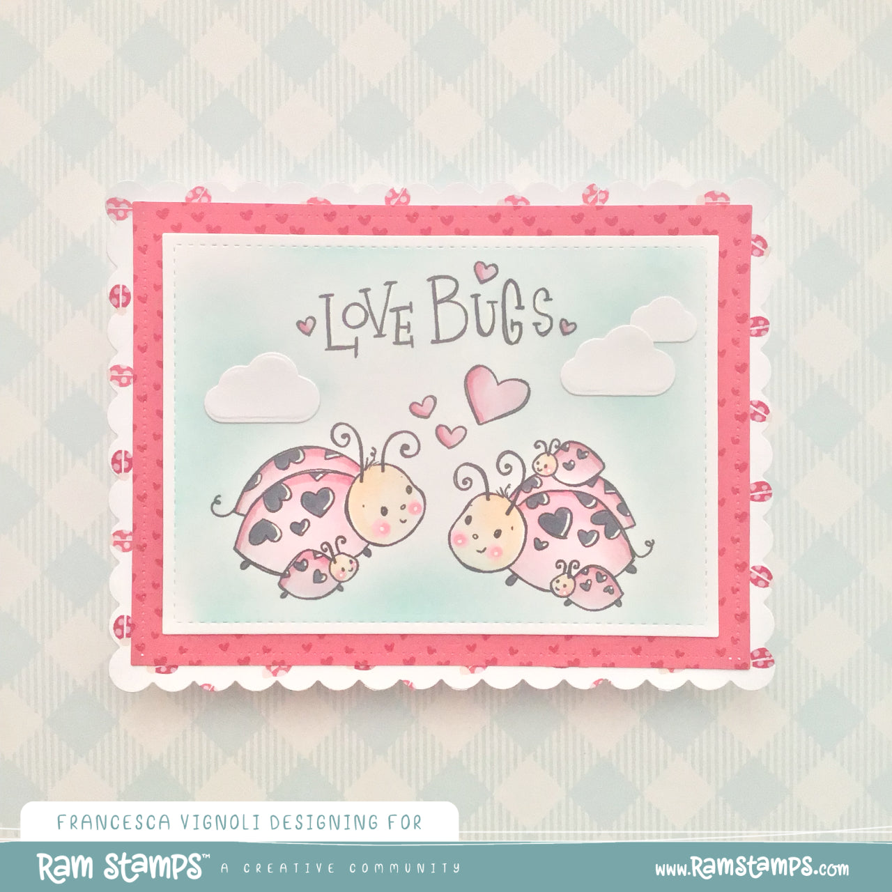'Love Bugs' Digital Pattern Paper Pack