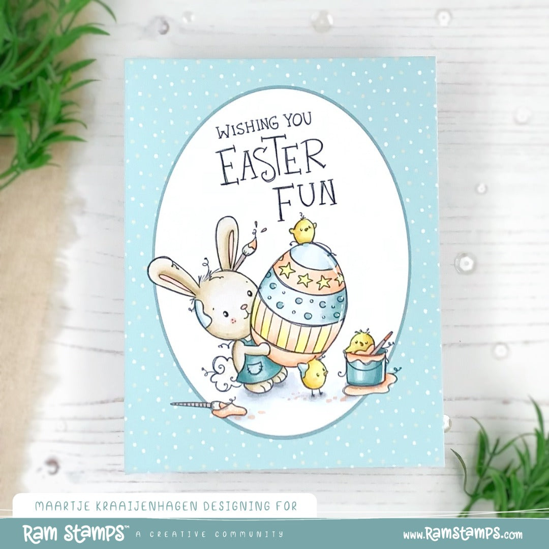 'Bunny's Easter Egg' Digital Stamp