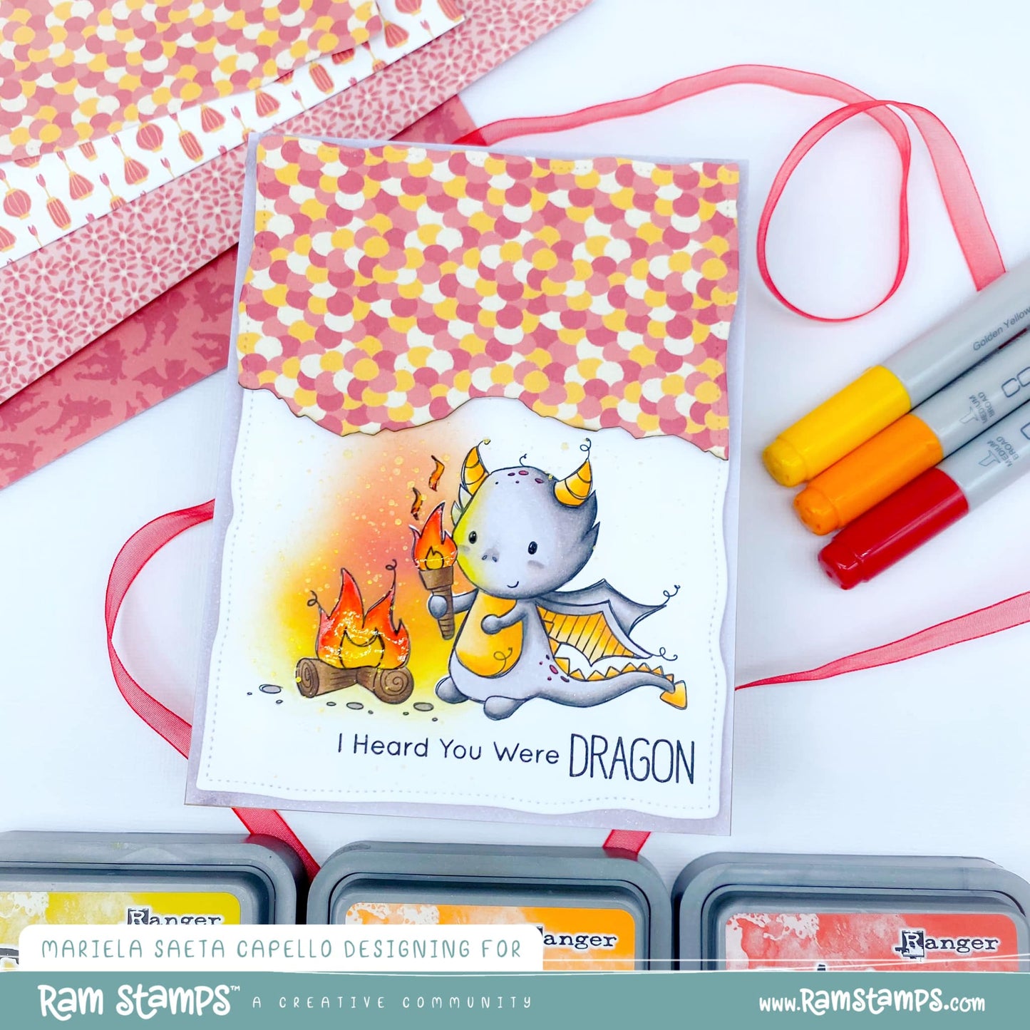 'Year of the Dragon' Digital Pattern Paper Pack