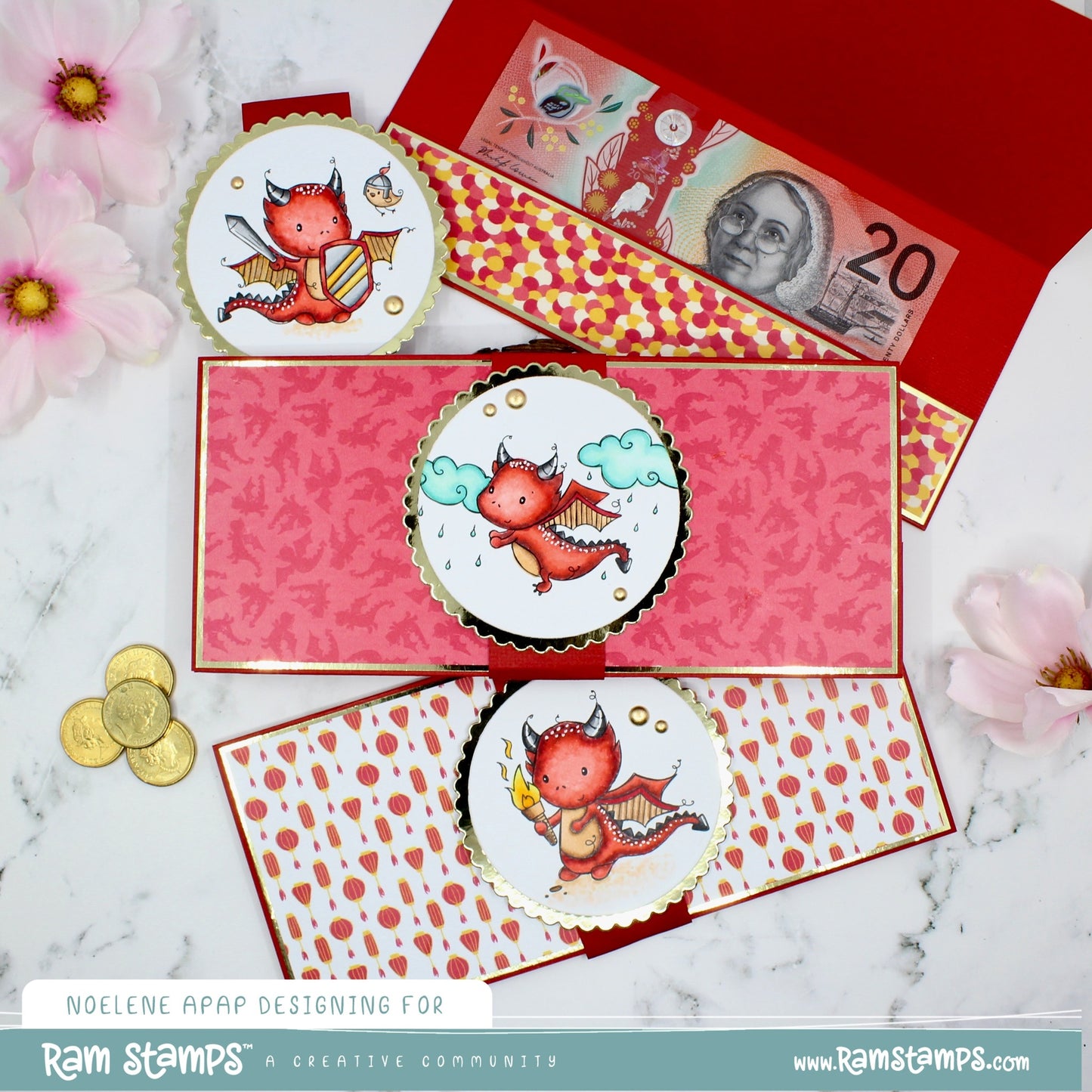 'Year of the Dragon' Digital Pattern Paper Pack