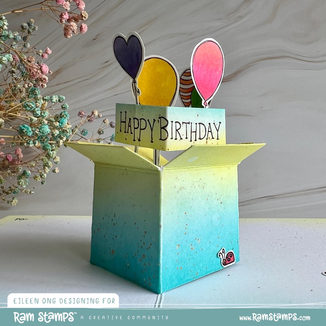 'Happy Birthday Creator - Balloons' Digital Stamp