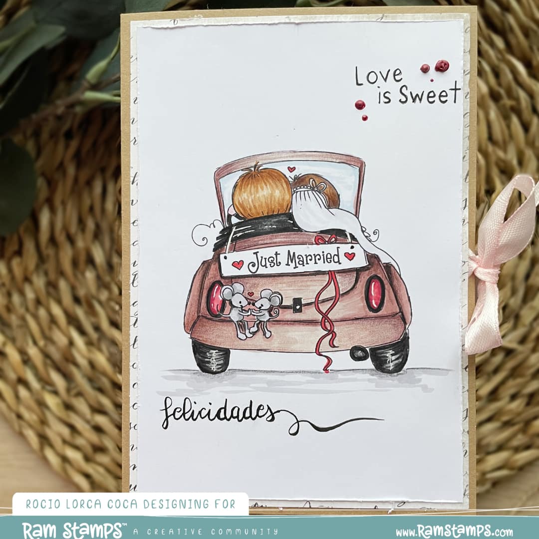 'Just Married: Wedding'  Scene Creator Digital Stamp