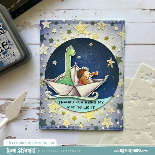 'Paper Boat' Digital Stamp