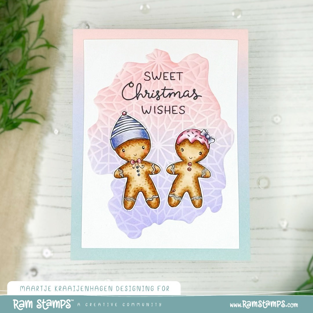 'Gingerbread Couple' Digital Stamp