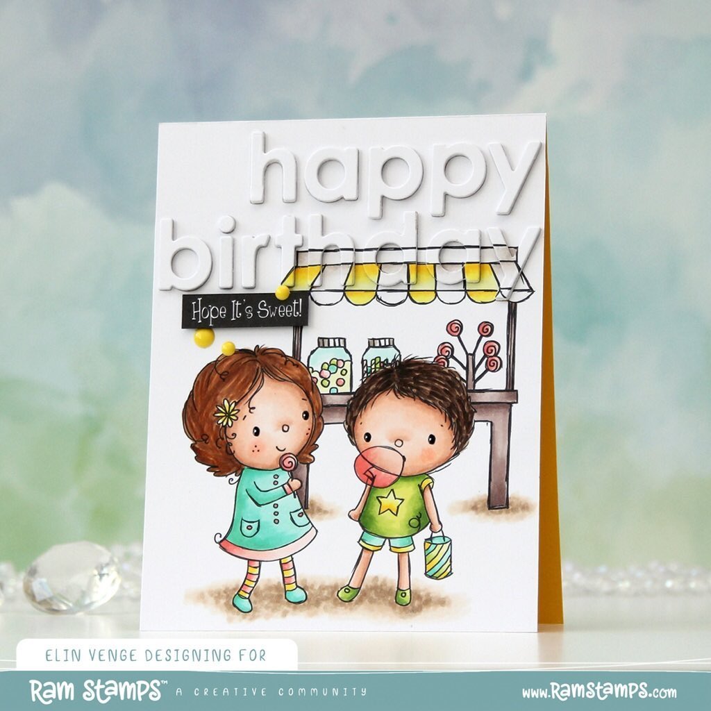 'Candy Shop' Scene Creator Digital Stamp