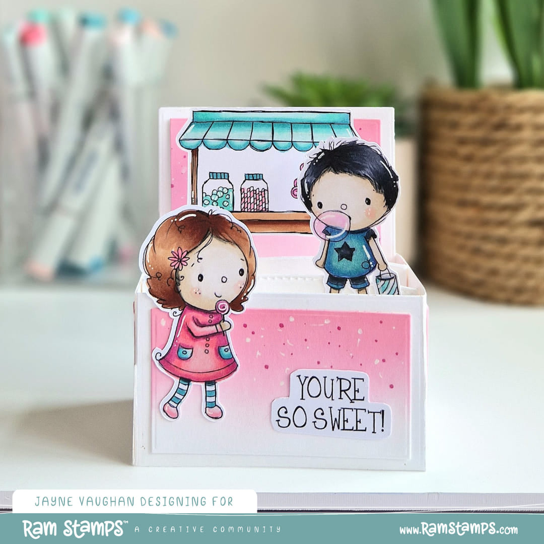 'Candy Shop' Scene Creator Digital Stamp