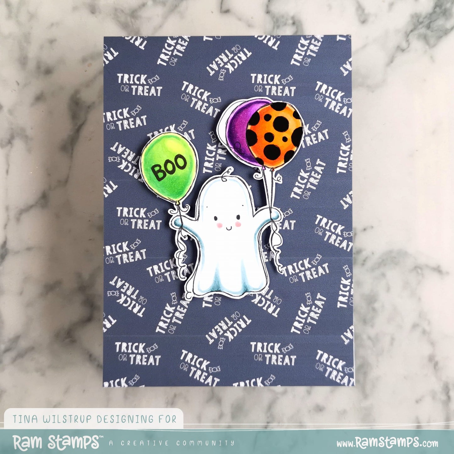 'Cute Ghost' Digital Stamp