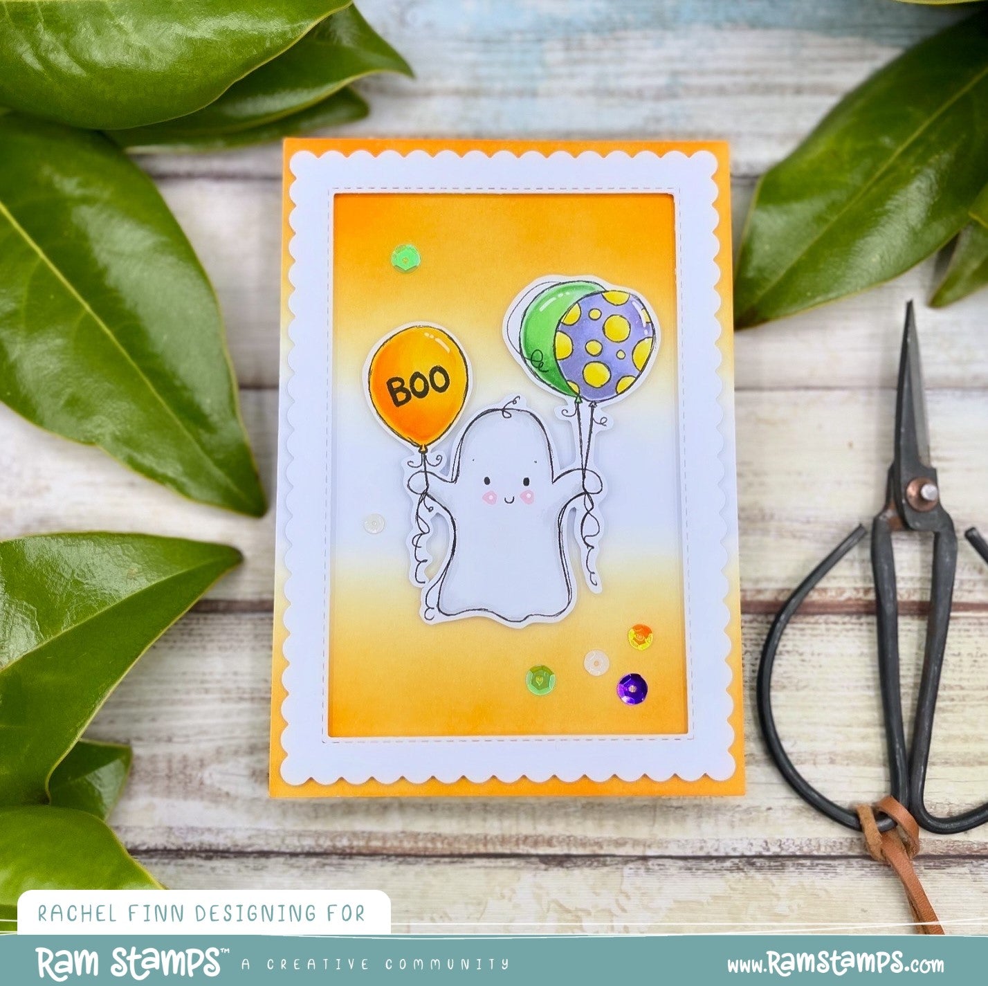 'Cute Ghost' Digital Stamp