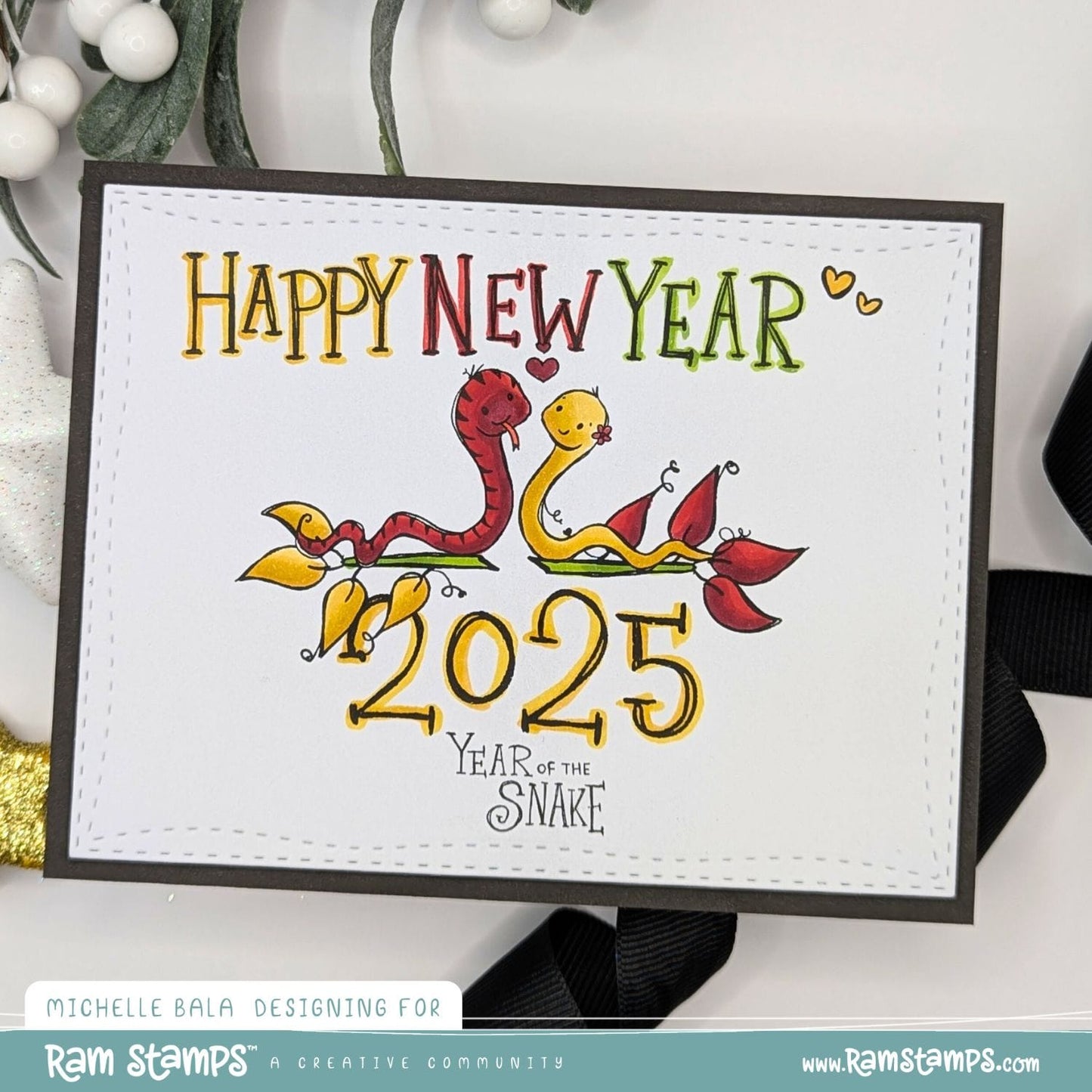 'Year of the Snake' Scene Creator Digital Stamp