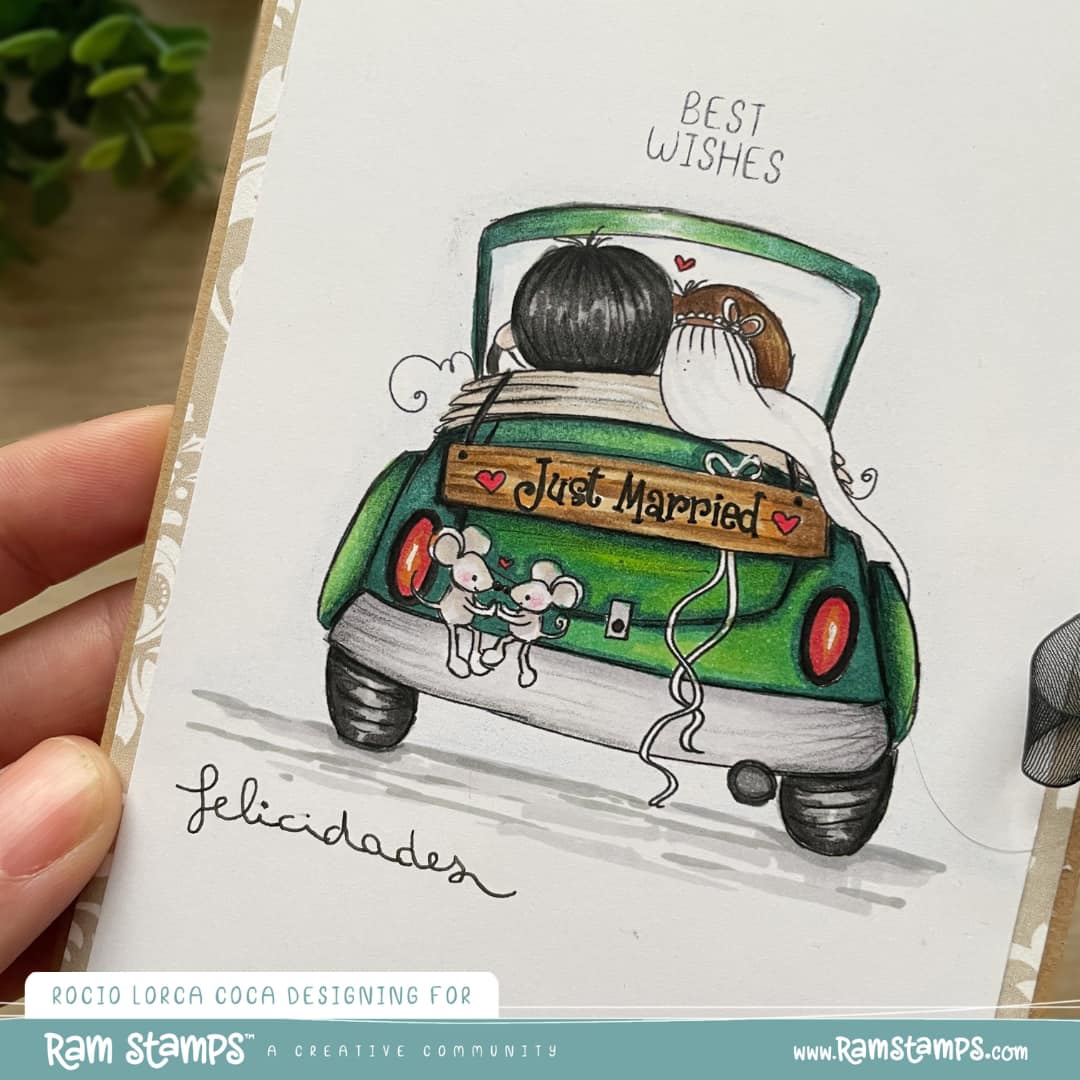 'Just Married: Wedding'  Scene Creator Digital Stamp