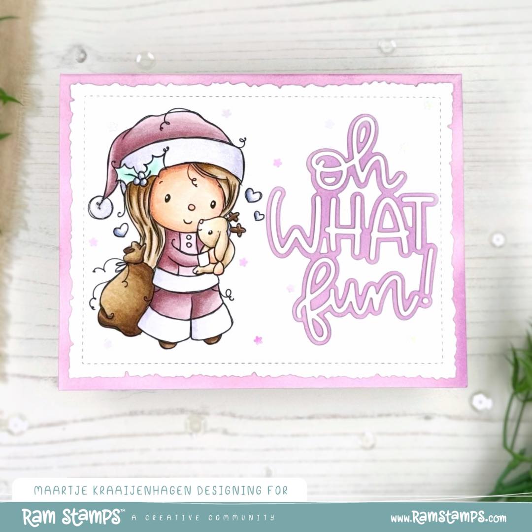 'Santa's Little Helper' Christmas Digital Stamp