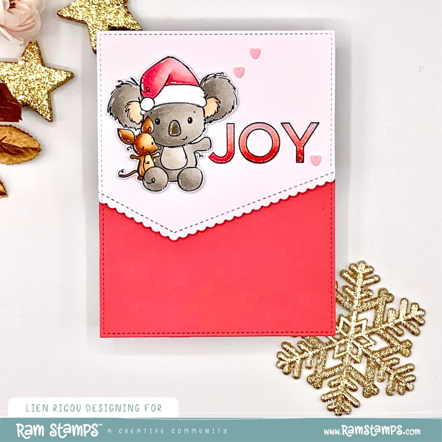 'Holly Jolly Koala' Digital Stamp & Full Colour Graphic