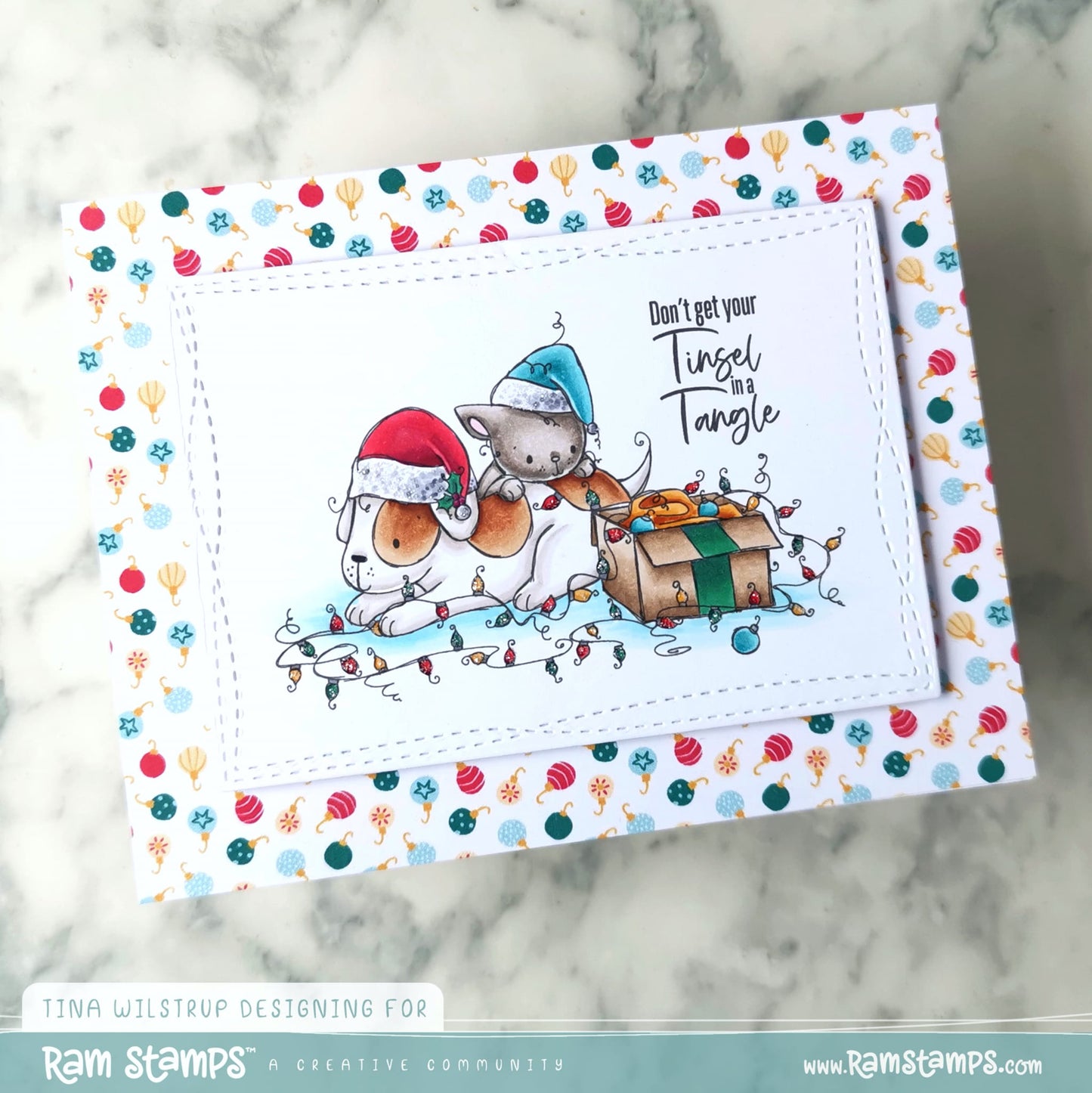 'Furry Friends' Christmas Digital Stamp