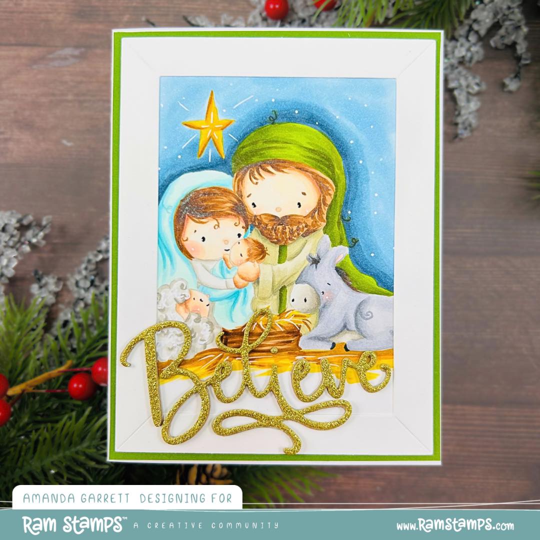 'Nativity' Christmas Digital Stamp