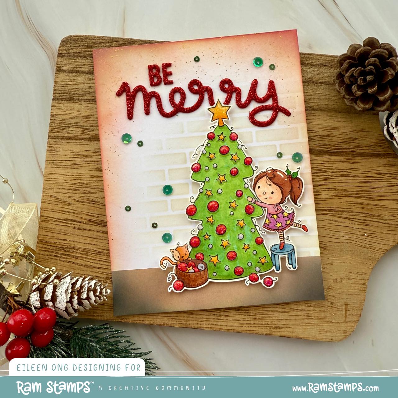 'Oh Christmas Tree' Digital Stamp