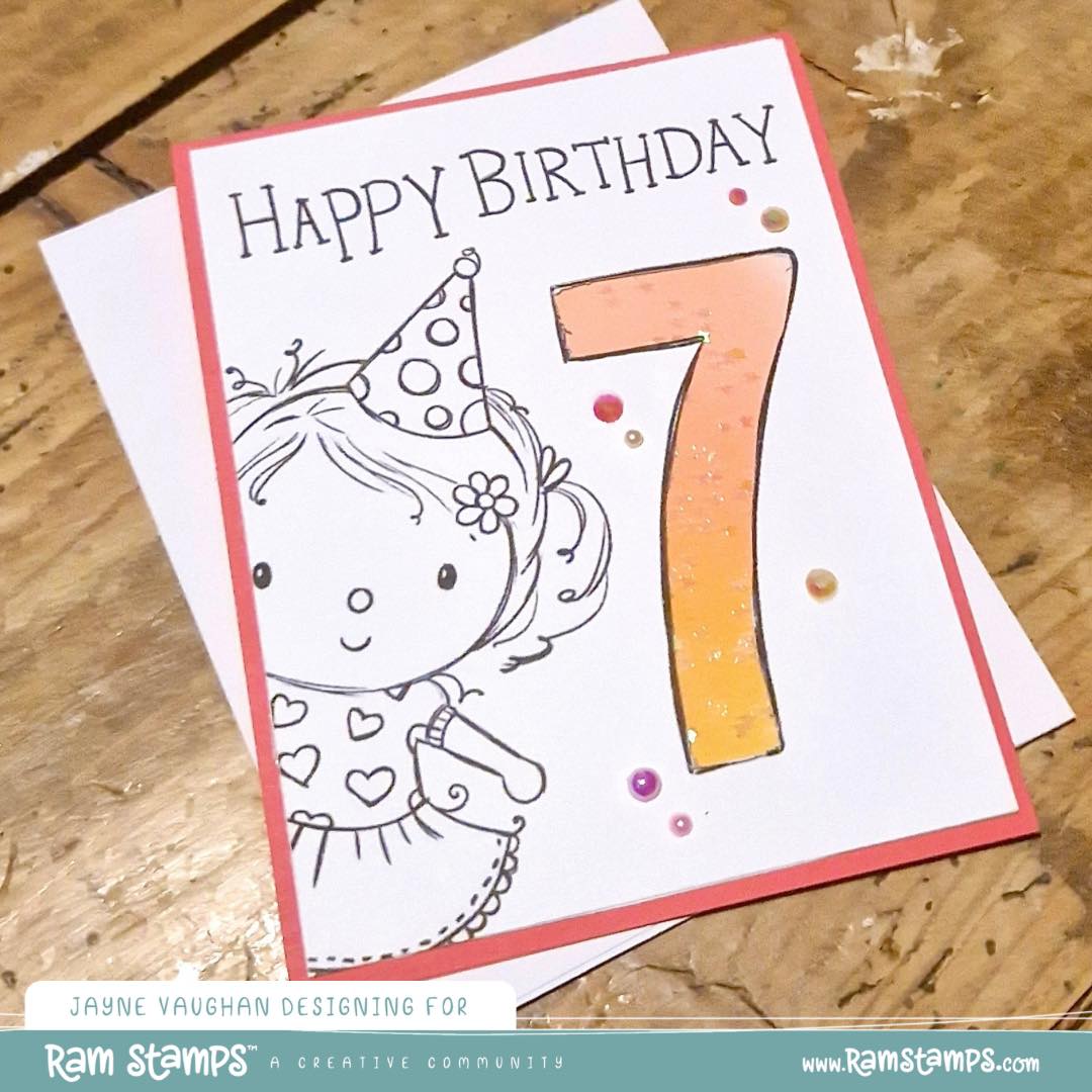 'Happy Birthday Creator - Numbers' Digital Stamp