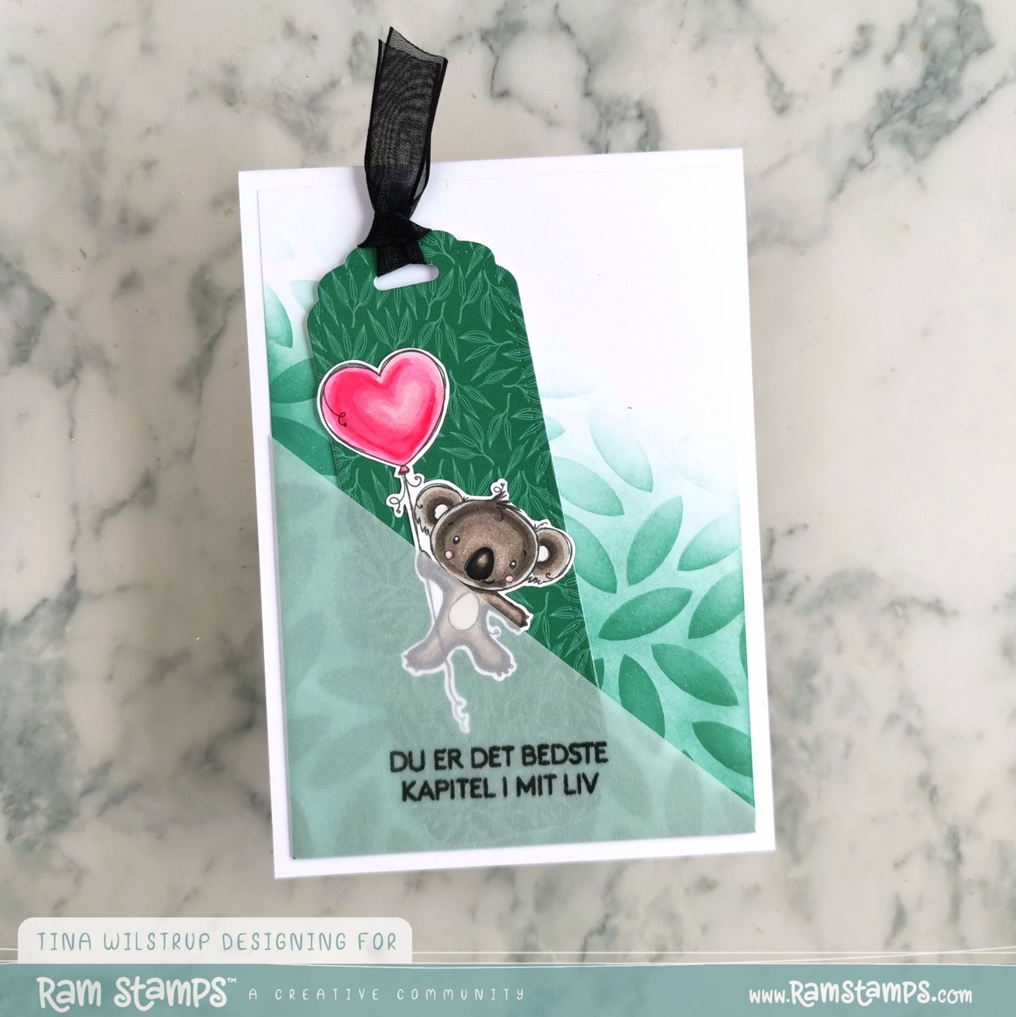 'Animal Valentines - Koala' Digital Stamp