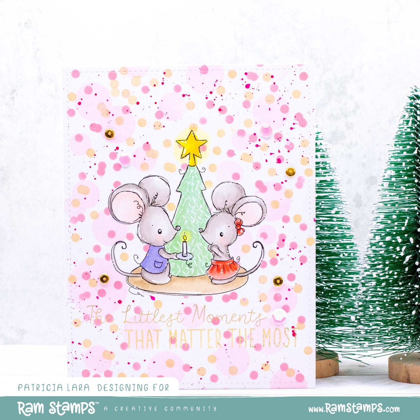 'Christmas Mice' Digital Stamp