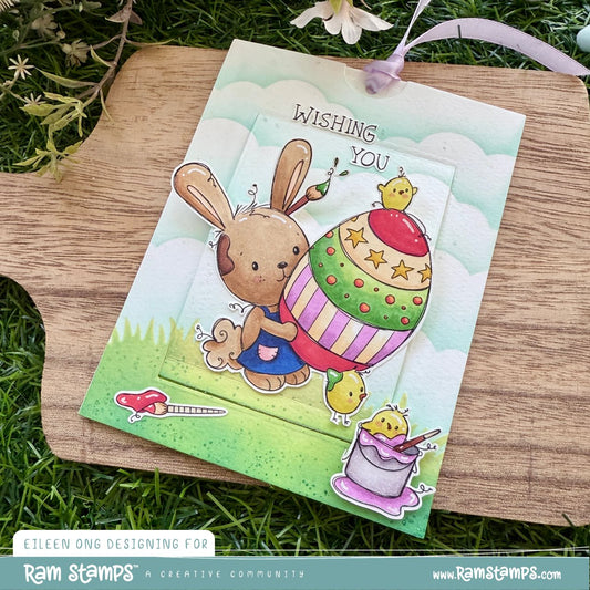 'Bunny's Easter Egg' Digital Stamp