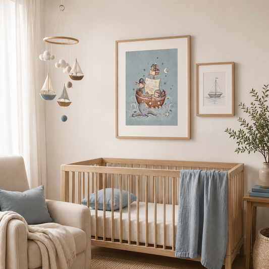 'Pirate Ship' Children's Wall Art Print