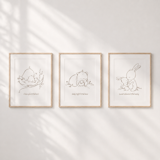 Little Goodnights - Set of 3 Prints