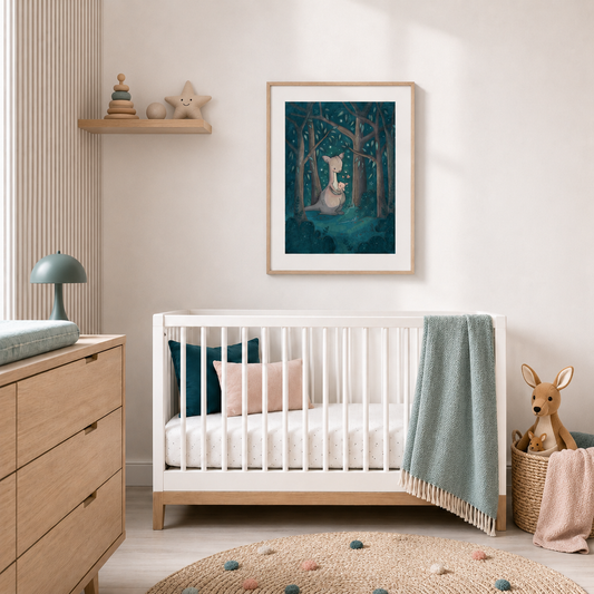 'Baby Joey' Children's Wall Art Print