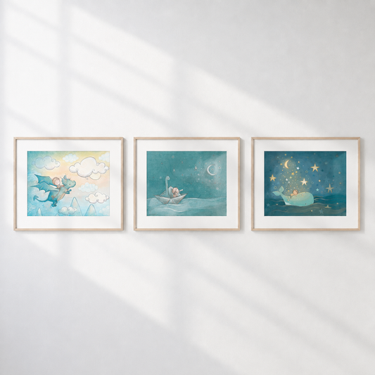 Dreams Set Sail - Set of 3 Prints