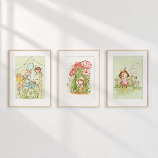 Storybook Garden - Set of 3 Prints