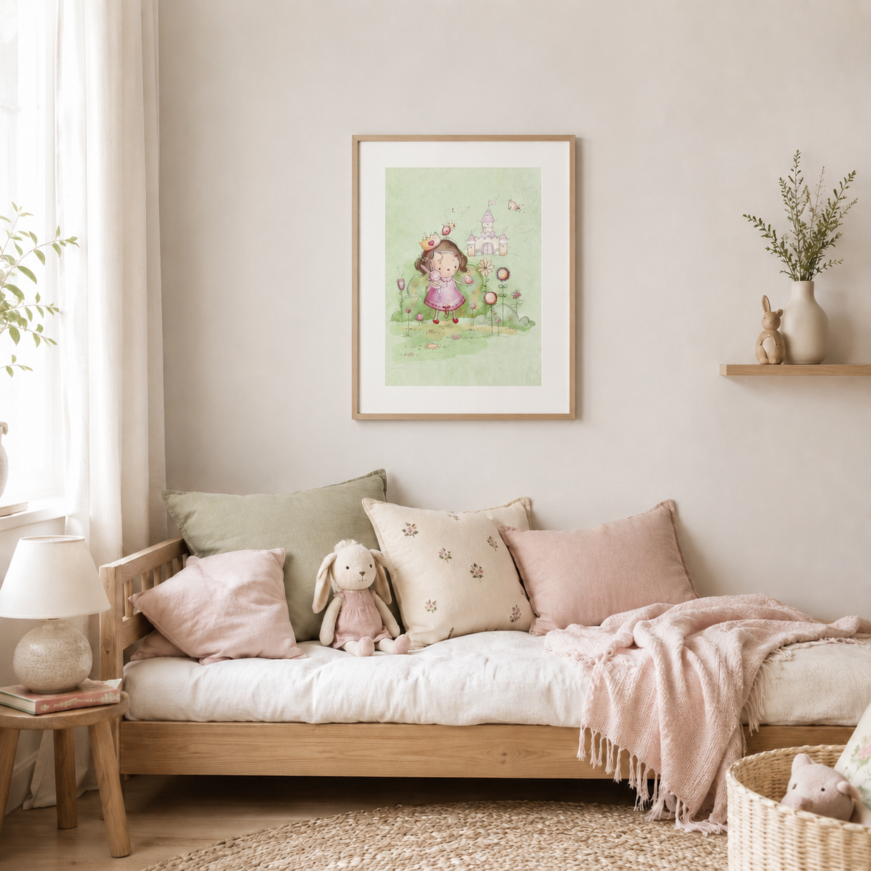 'Princess Castle' Children's Wall Art Print