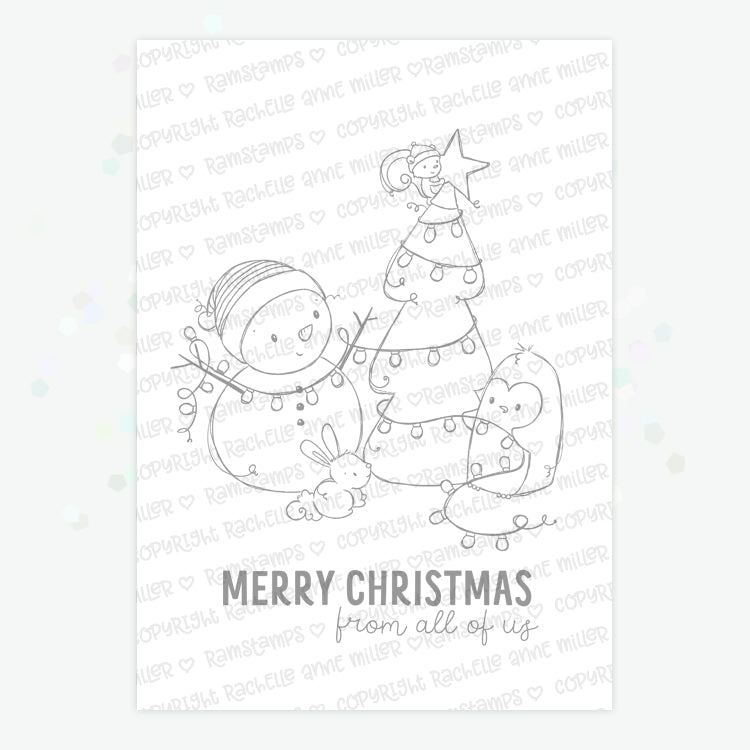 'Snowy Christmas' Digital Stamp & Paper Set