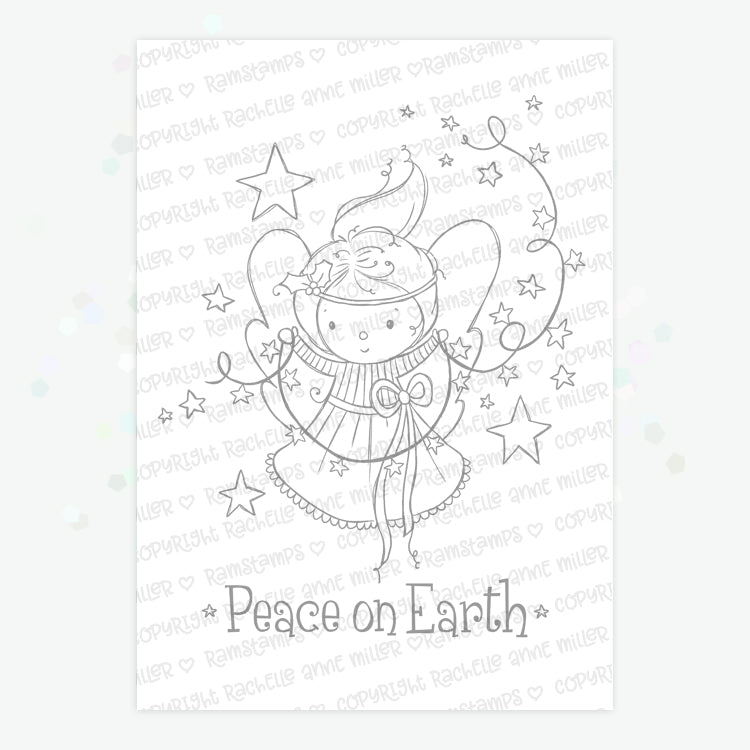 'Peace Angel' Digital Stamp
