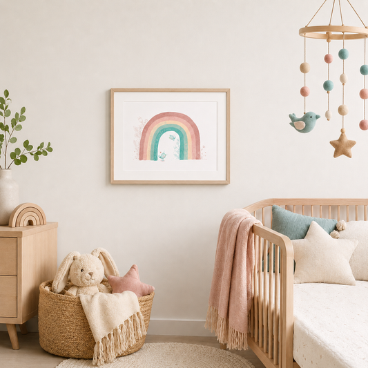 Pastel Rainbow - Children's Art Print
