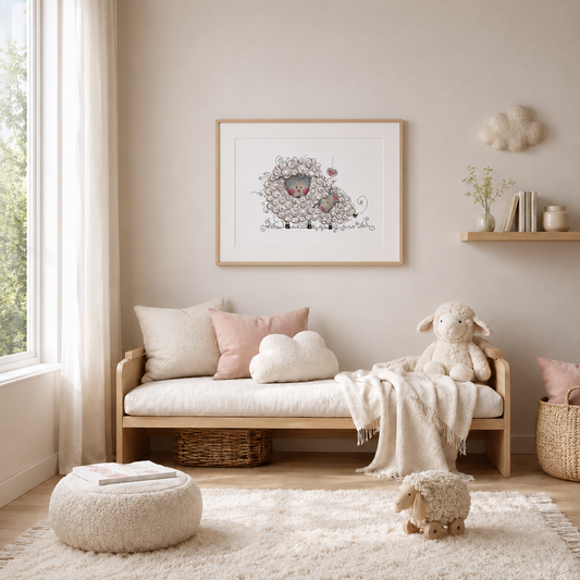 Fluffy Friends - Children's Art Print