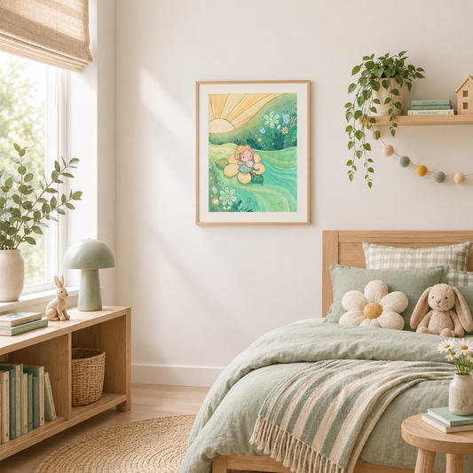 Flower River - Children's Art Print