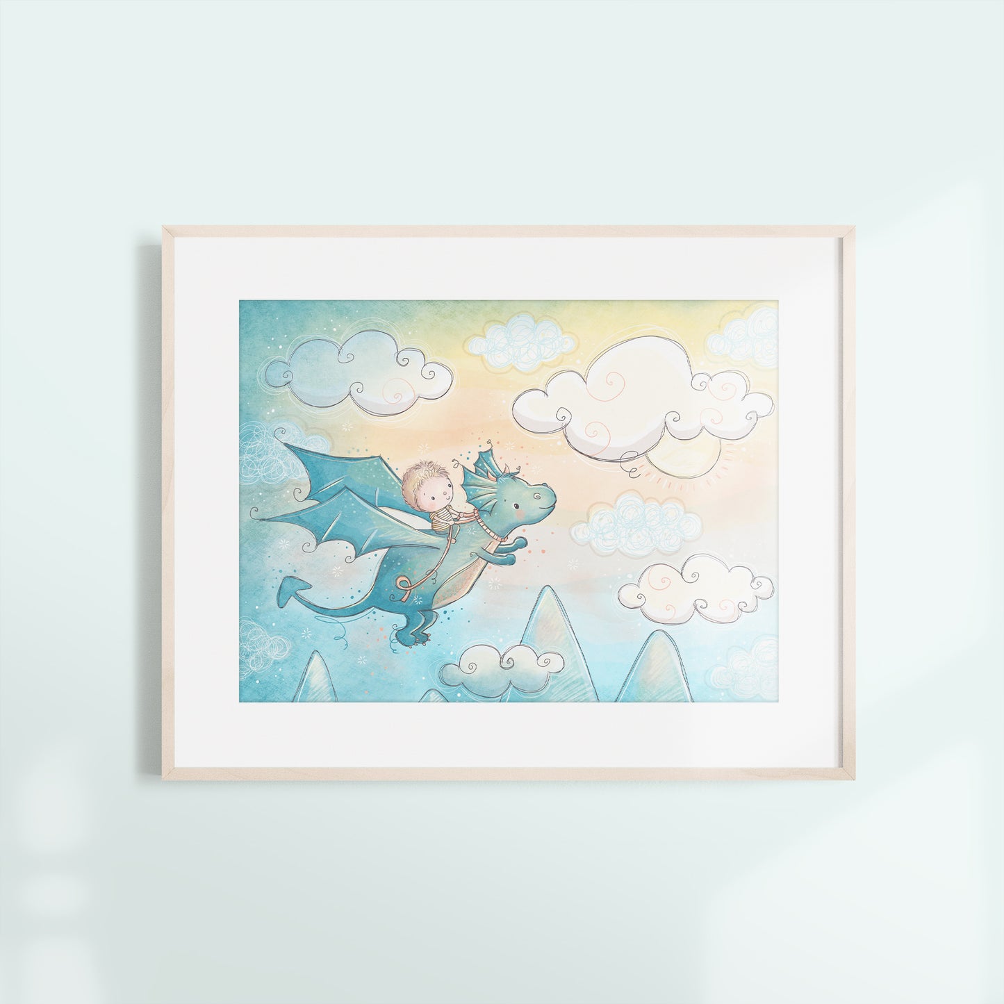 'Dreams Set Sail' Children's Wall Art Print Set of 3