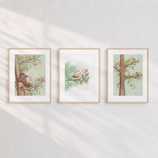 The Treetop Club - Set of 3 Prints