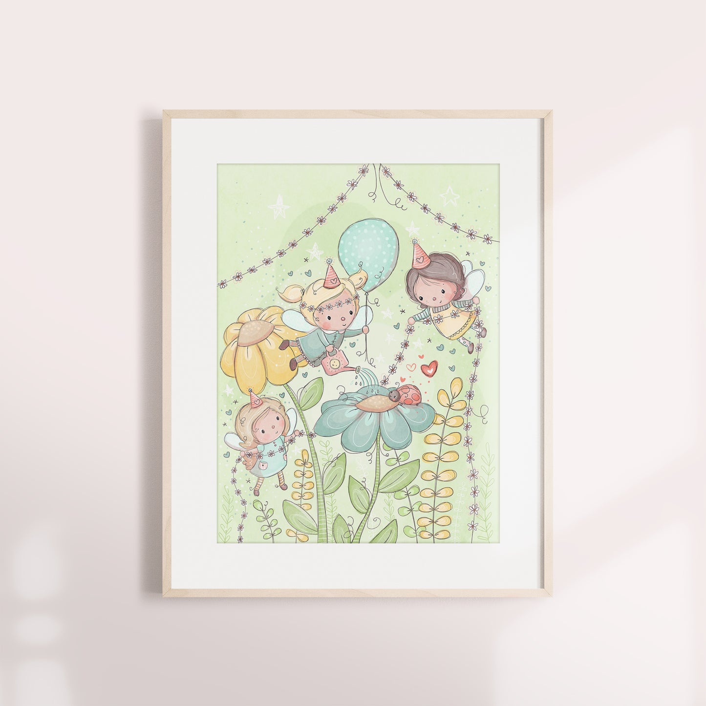 'Storybook Garden' Children's Wall Art Print Set of 3