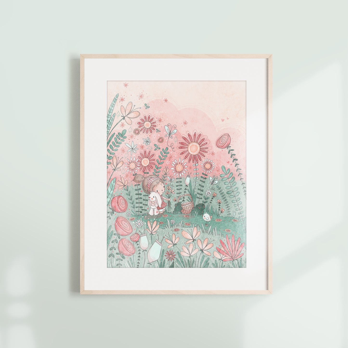'Petals & Daydreams' Children's Wall Art Print Set of 3