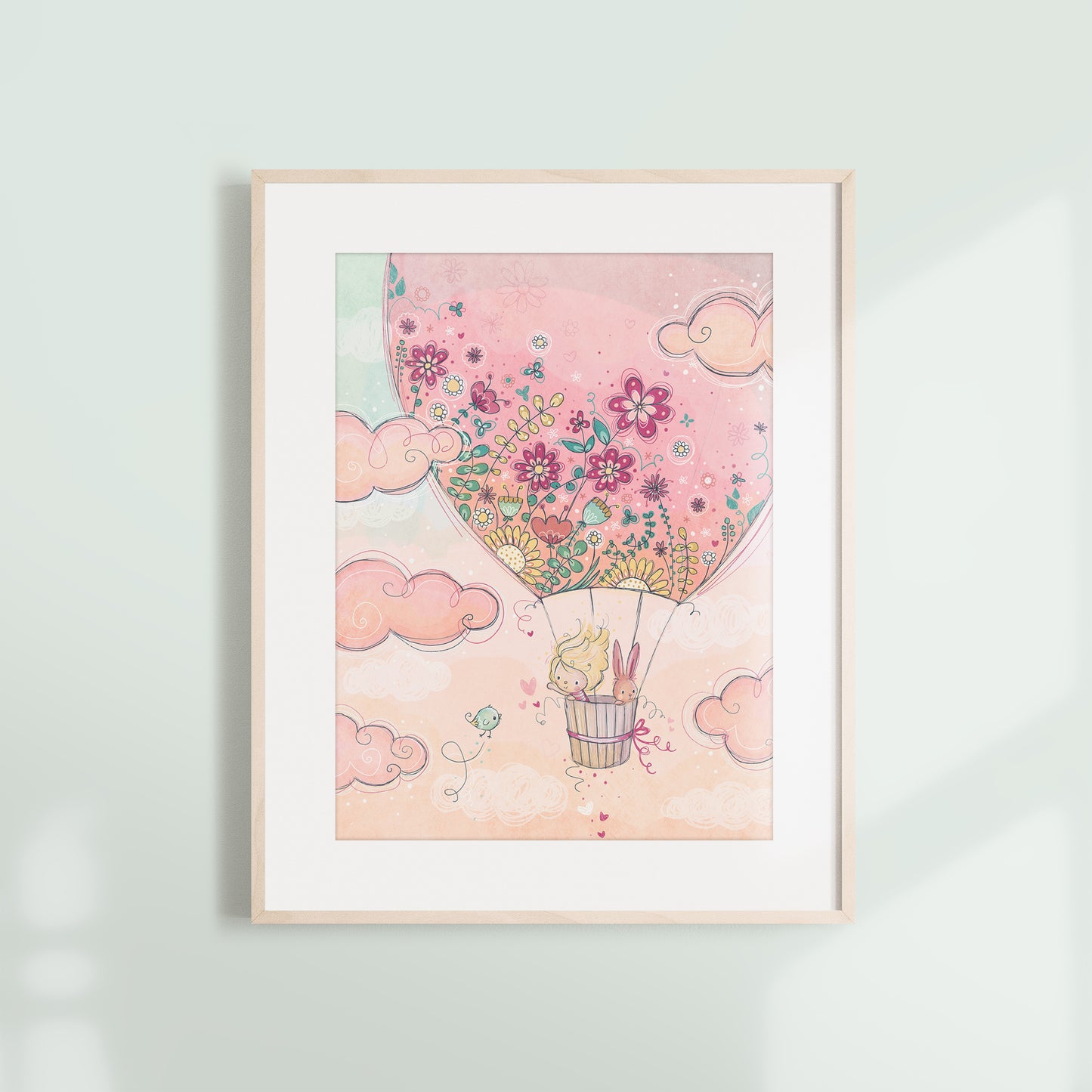 'Petals & Daydreams' Children's Wall Art Print Set of 3