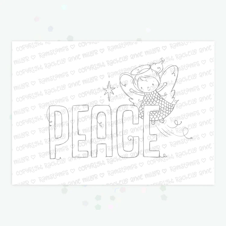 'Christmas Peace' Digital Stamp