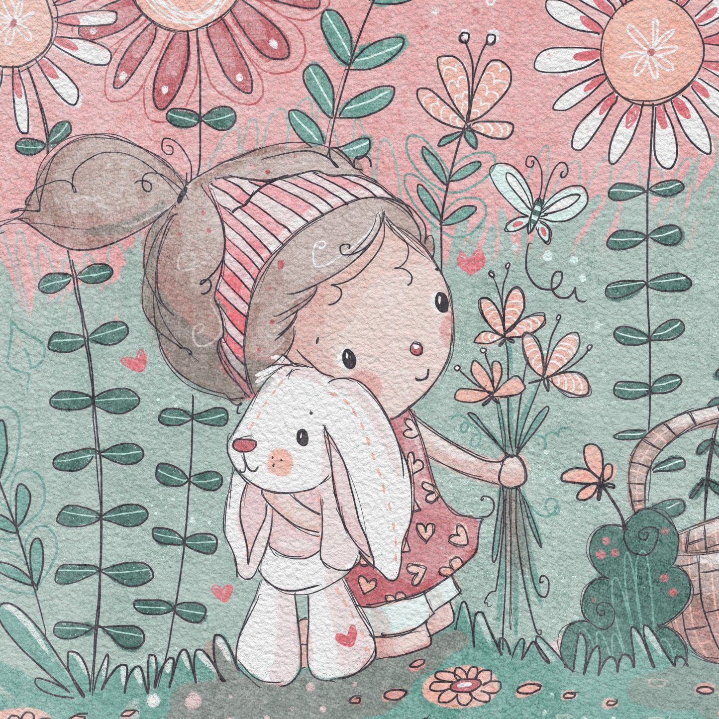'Petals & Daydreams' Children's Wall Art Print Set of 3