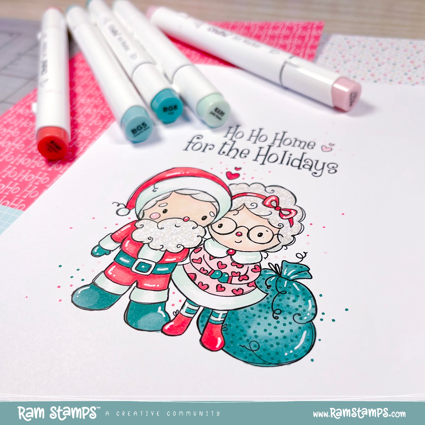 'Holly Jolly Christmas' Digital Pattern Paper Pack